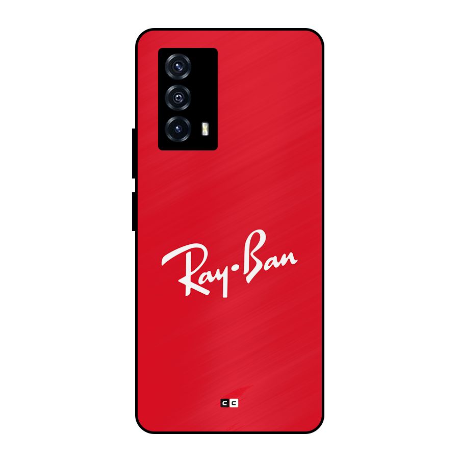 Luxury Red Metal Back Case for iQOO Z5