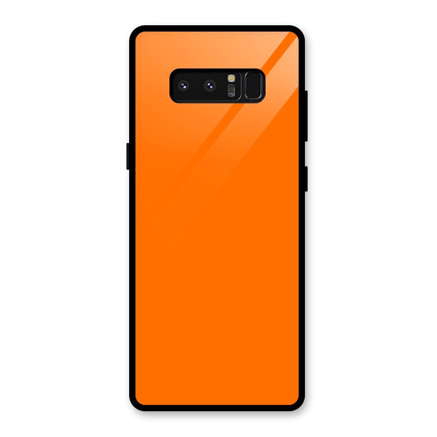 Mac Orange Glass Back Case for Galaxy Note 8