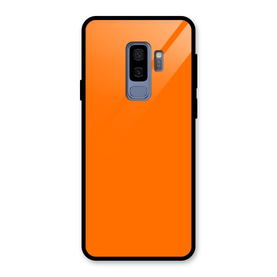 Mac Orange Glass Back Case for Galaxy S9 Plus