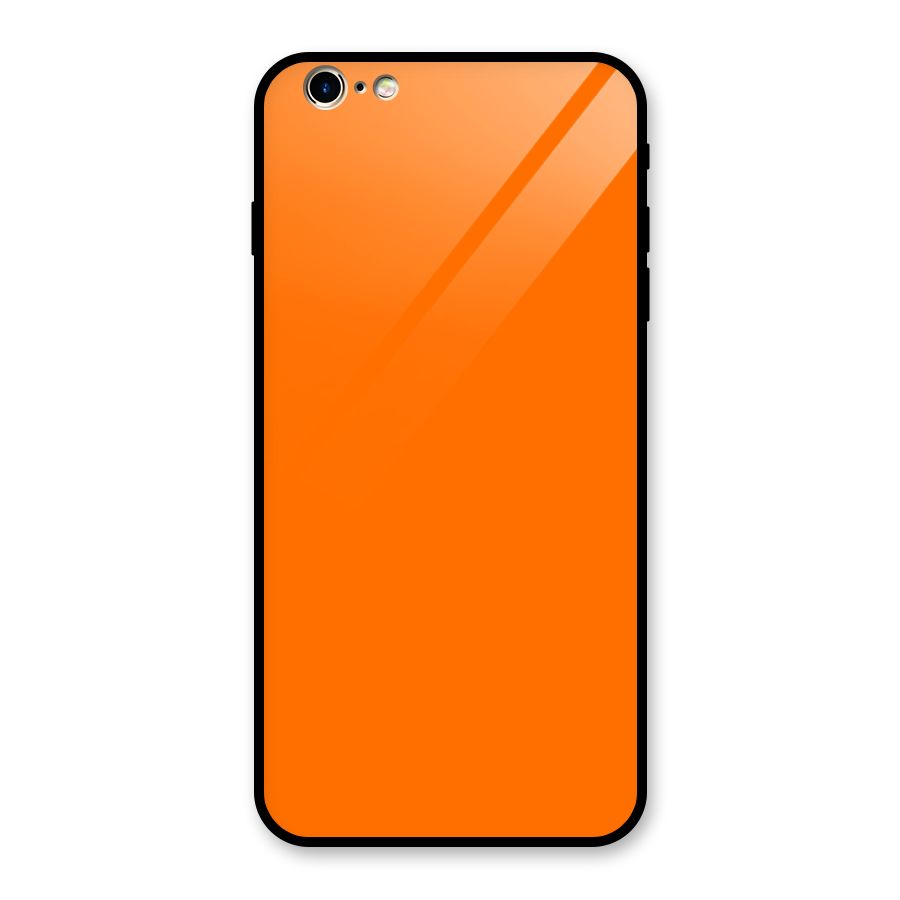 Mac Orange Glass Back Case for iPhone 6 Plus 6S Plus