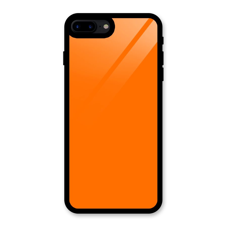 Mac Orange Glass Back Case for iPhone 8 Plus