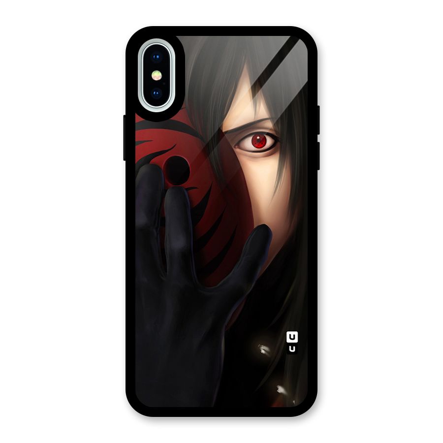 Madara Sharingan Glass Back Case for iPhone XS