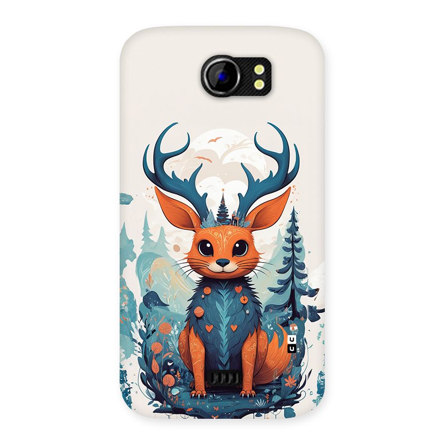 Magestic Animal Back Case for Canvas 2 A110