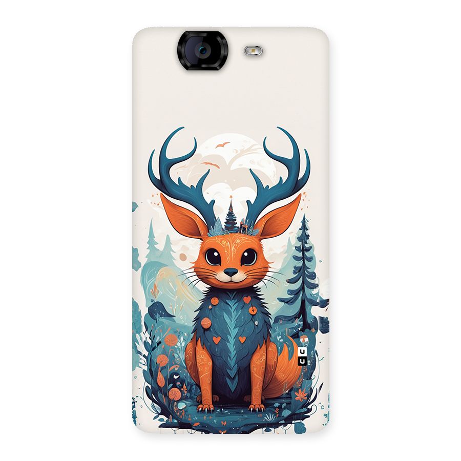 Magestic Animal Back Case for Canvas Knight A350