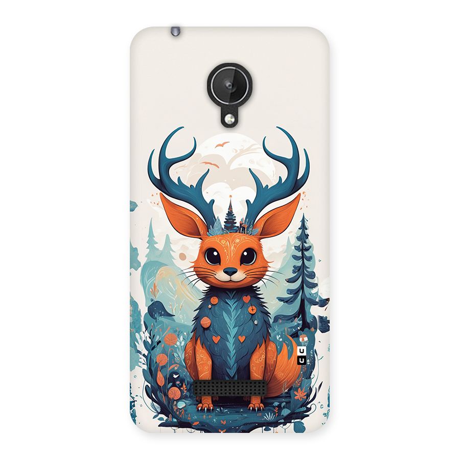 Magestic Animal Back Case for Canvas Spark Q380