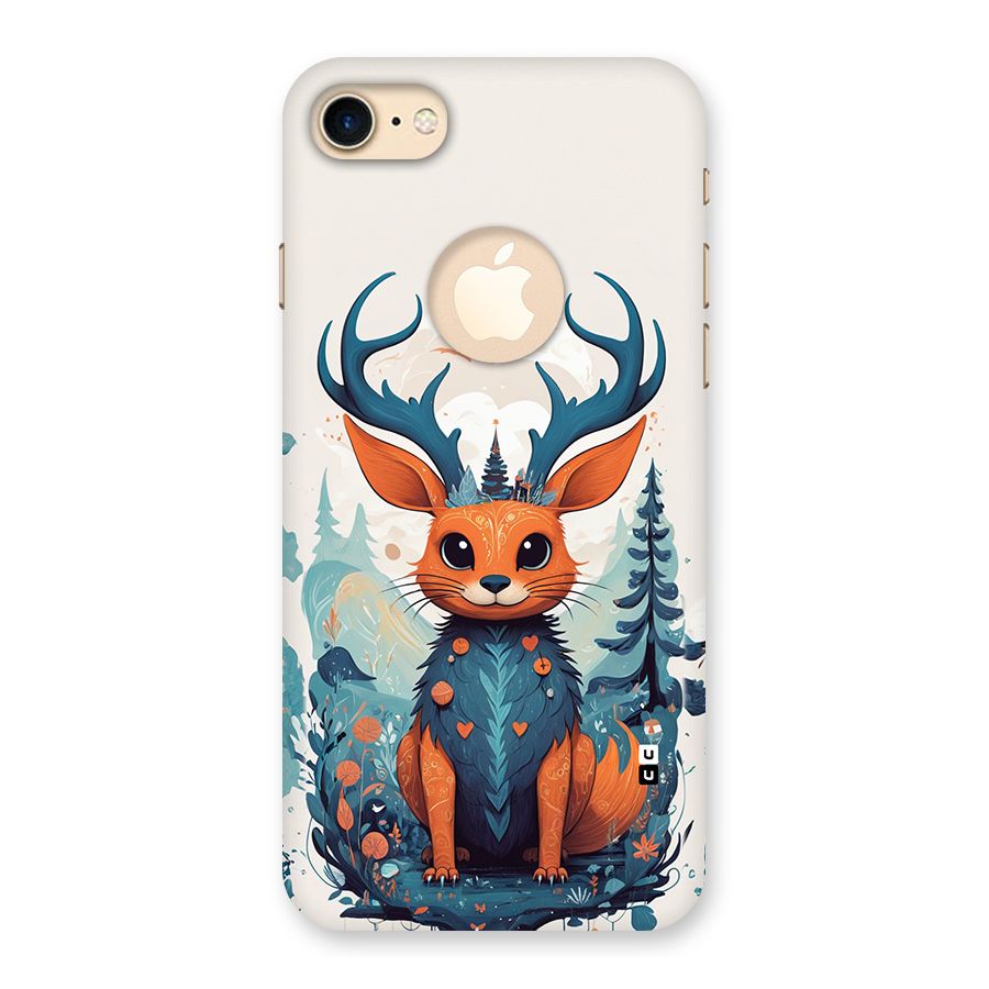 Magestic Animal Back Case for iPhone 8 Logo Cut