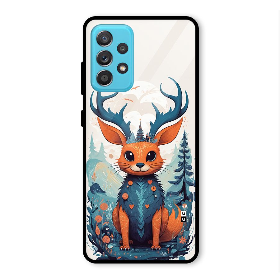 Magestic Animal Glass Back Case for Galaxy A52