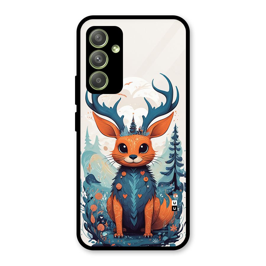 Magestic Animal Glass Back Case for Galaxy A54
