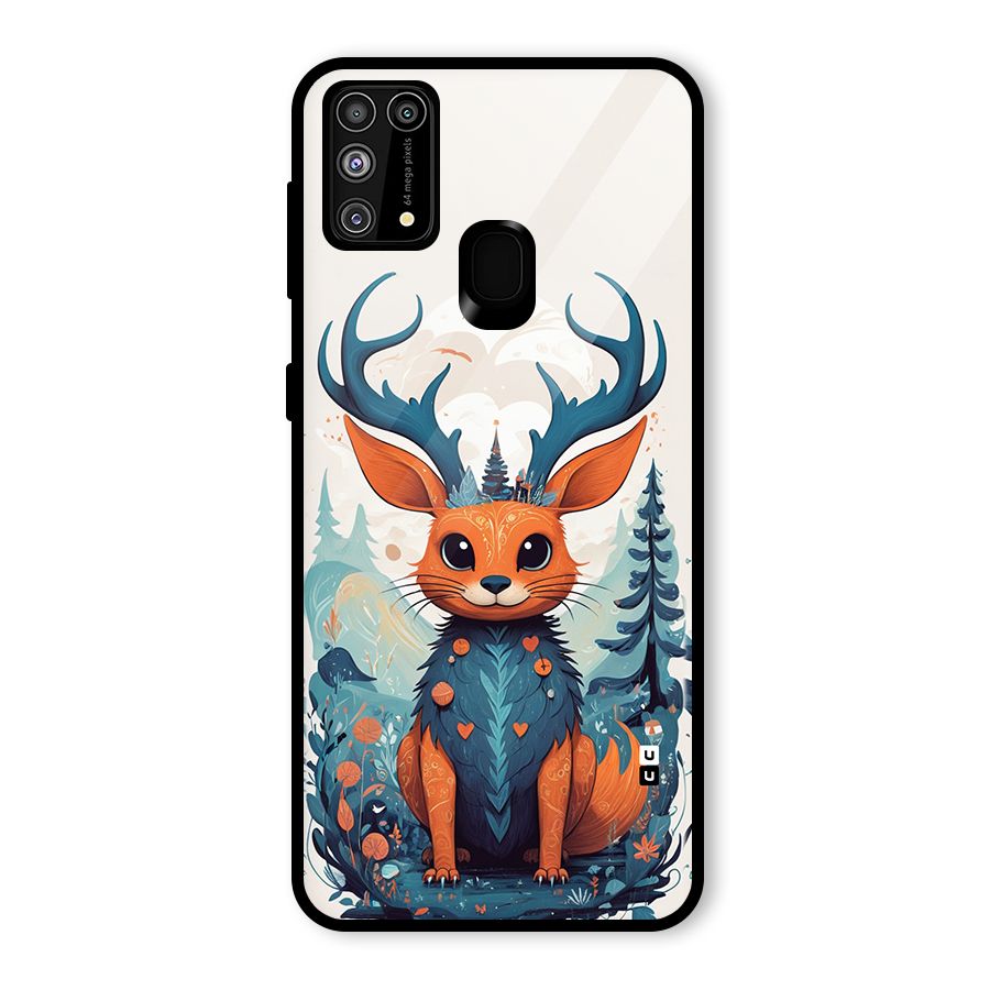 Magestic Animal Glass Back Case for Galaxy F41