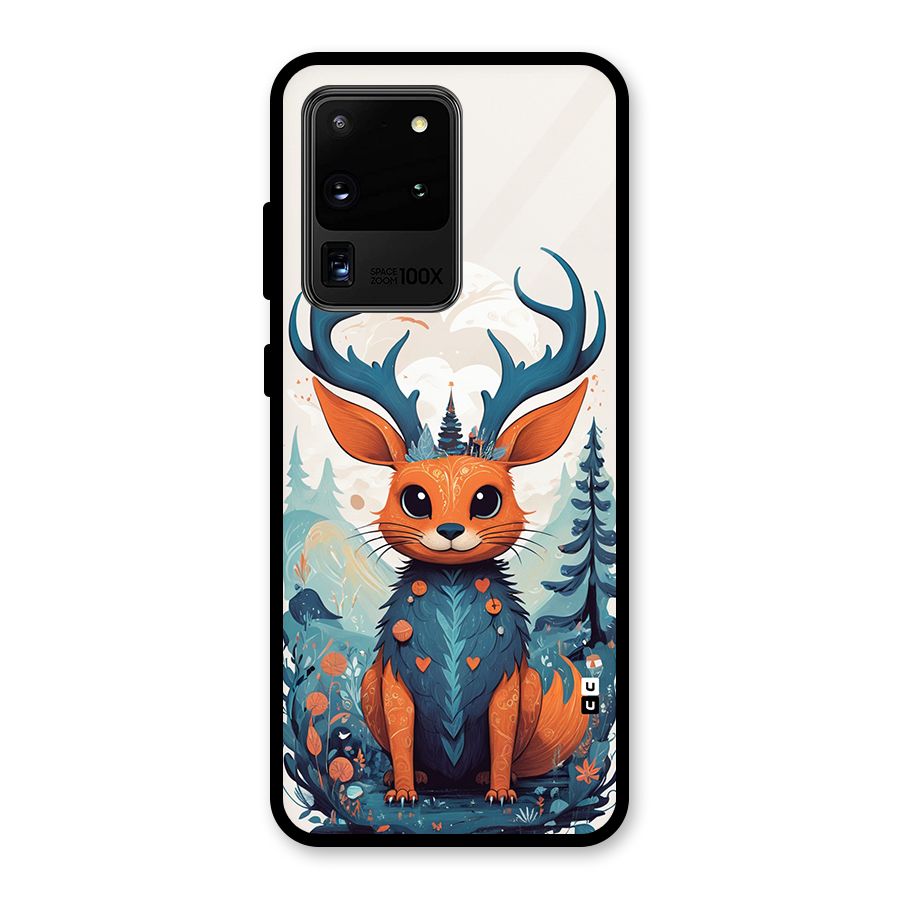 Magestic Animal Glass Back Case for Galaxy S20 Ultra