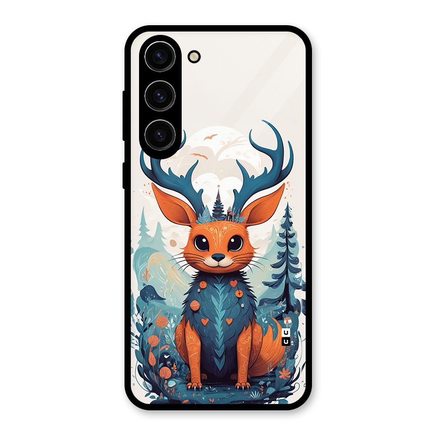 Magestic Animal Glass Back Case for Galaxy S23 Plus