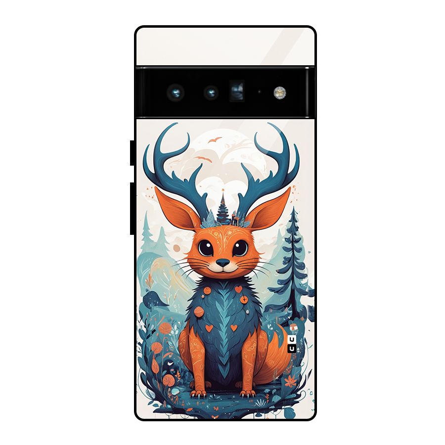 Magestic Animal Glass Back Case for Google Pixel 6 Pro