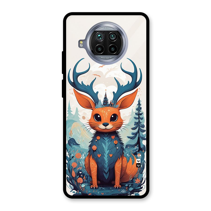 Magestic Animal Glass Back Case for Mi 10i