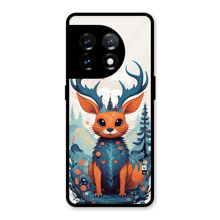 Magestic Animal Glass Back Case for OnePlus 11