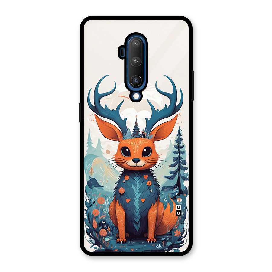 Magestic Animal Glass Back Case for OnePlus 7T Pro