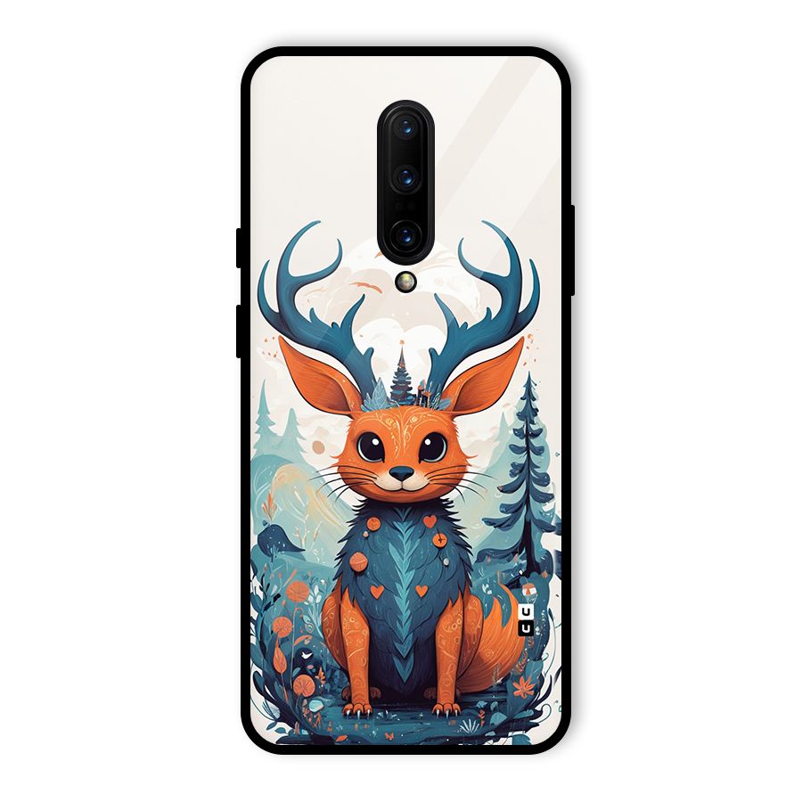 Magestic Animal Glass Back Case for OnePlus 7 Pro