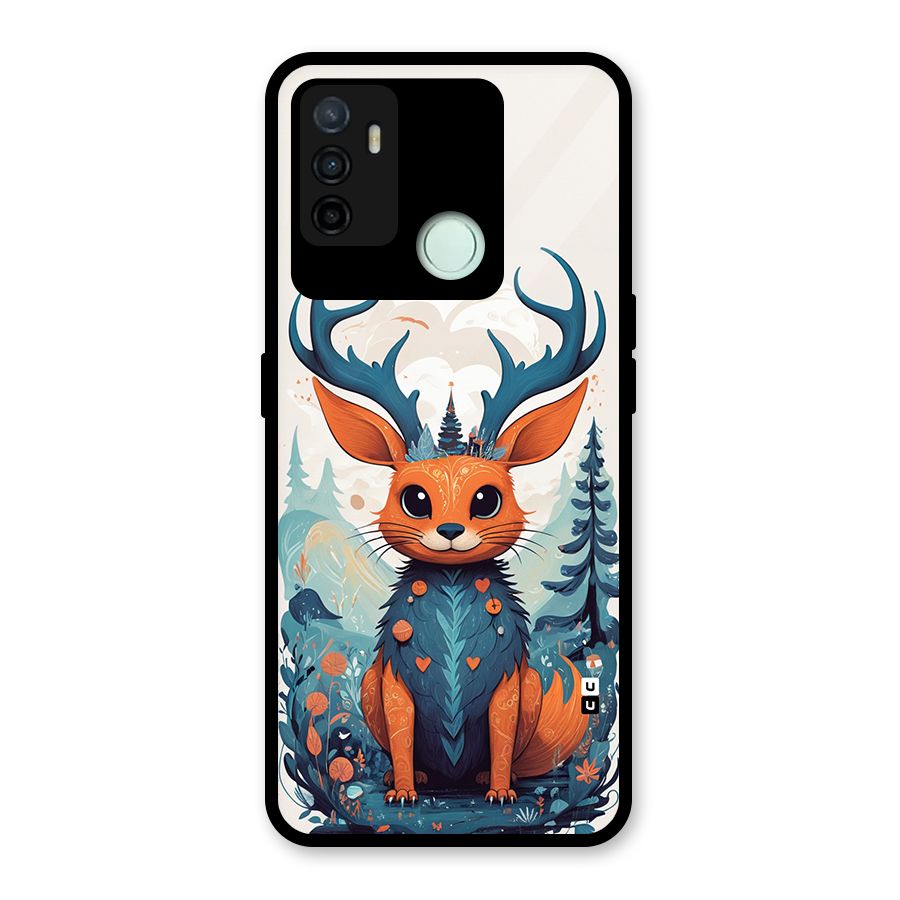 Magestic Animal Glass Back Case for Oppo A53
