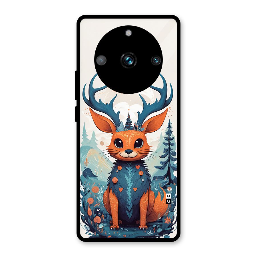 Magestic Animal Glass Back Case for Realme 11 Pro
