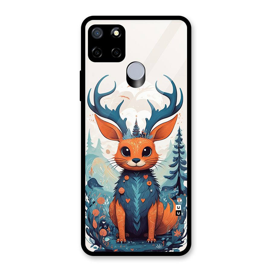 Magestic Animal Glass Back Case for Realme C12