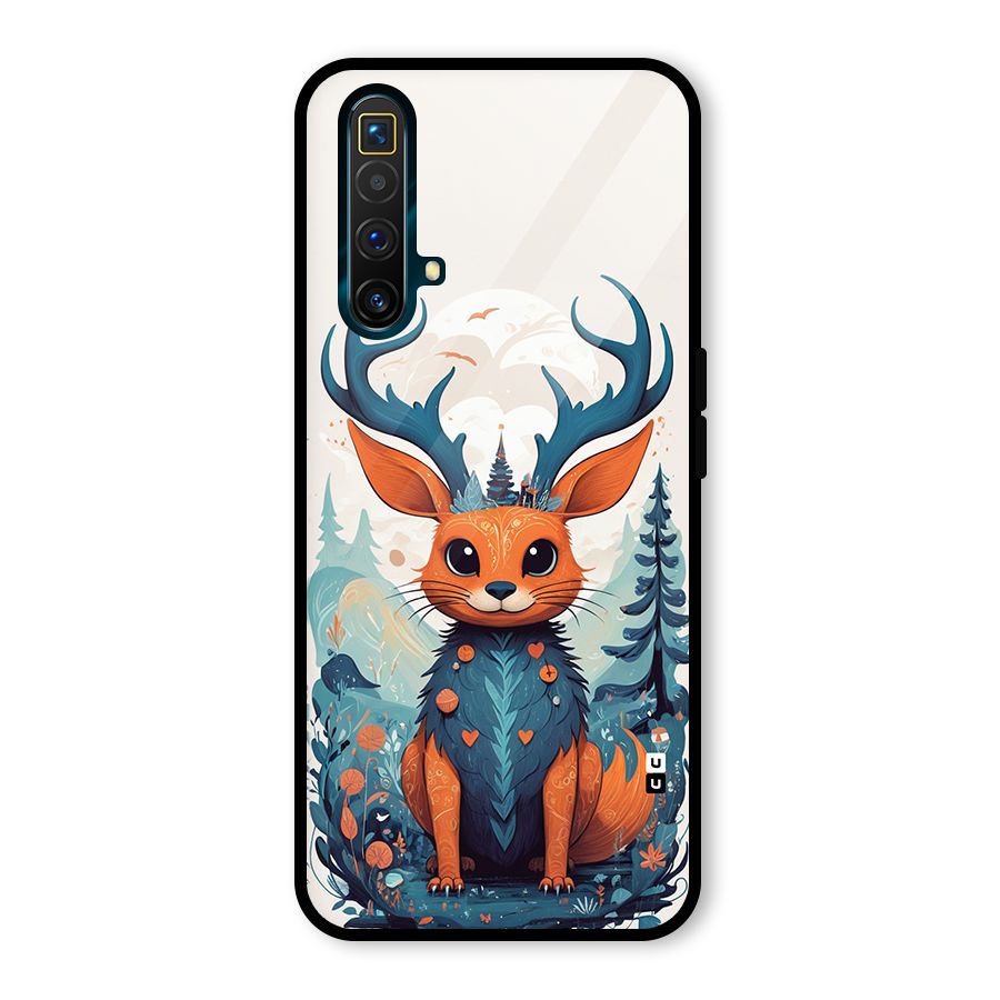 Magestic Animal Glass Back Case for Realme X3