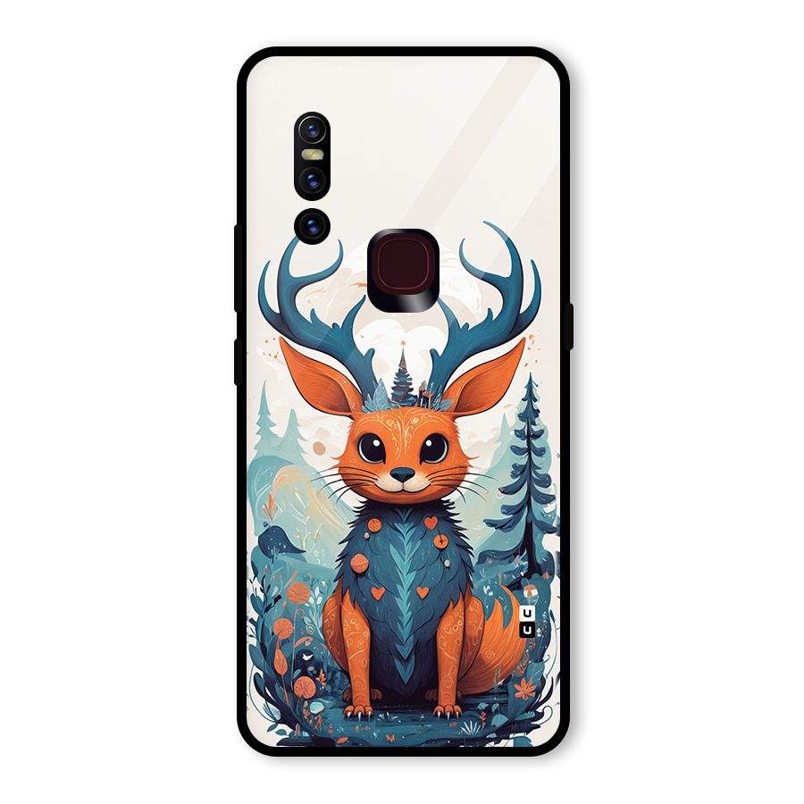 Magestic Animal Glass Back Case for Vivo V15