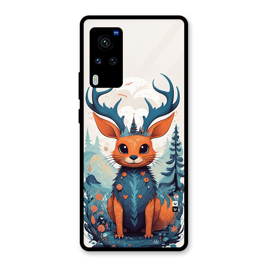 Magestic Animal Glass Back Case for Vivo X60 Pro