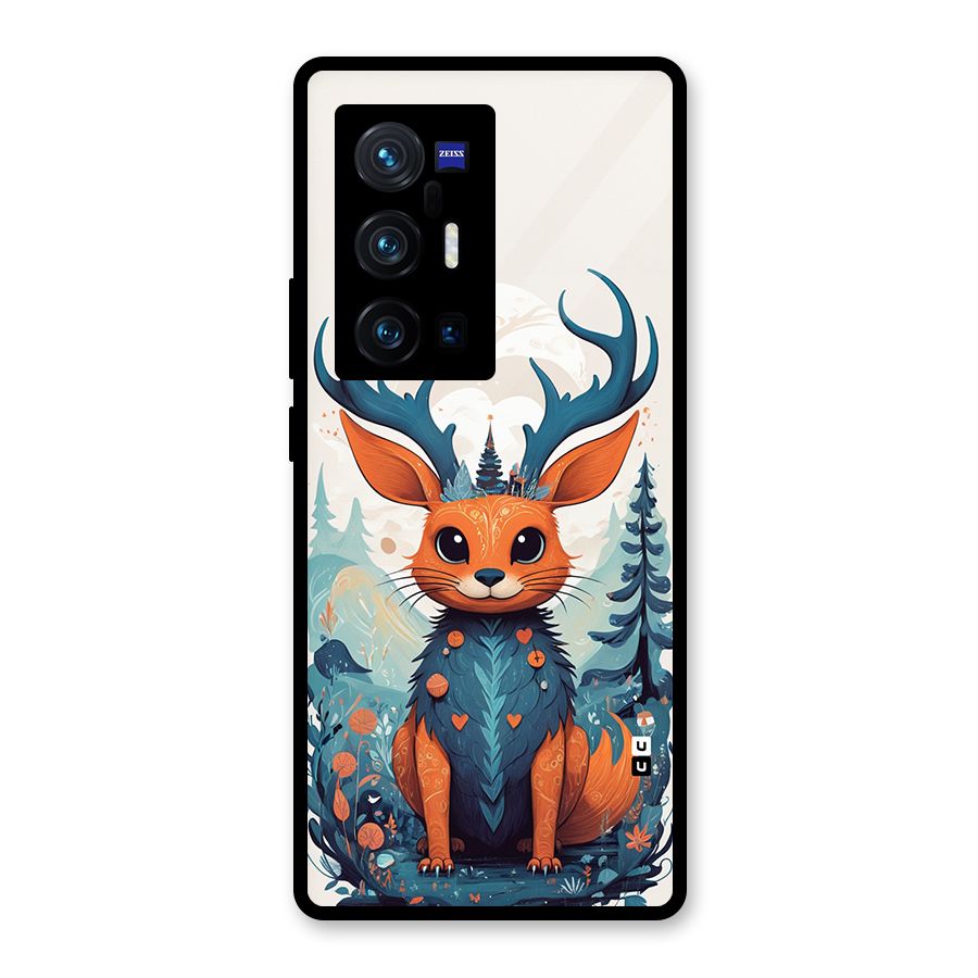 Magestic Animal Glass Back Case for Vivo X70 Pro Plus