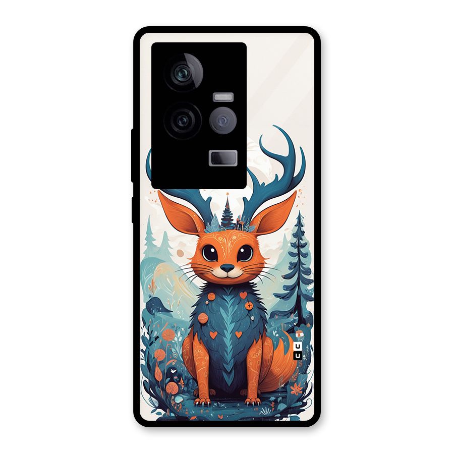 Magestic Animal Glass Back Case for Vivo iQOO 11 5G