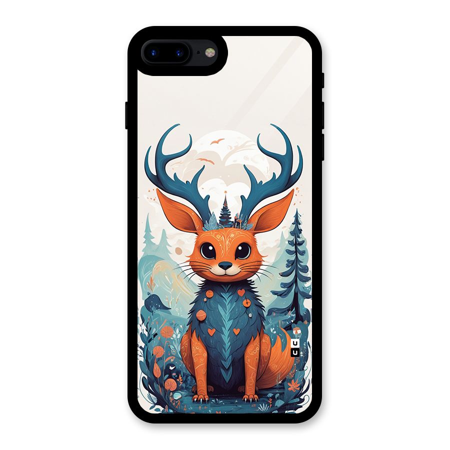 Magestic Animal Glass Back Case for iPhone 8 Plus