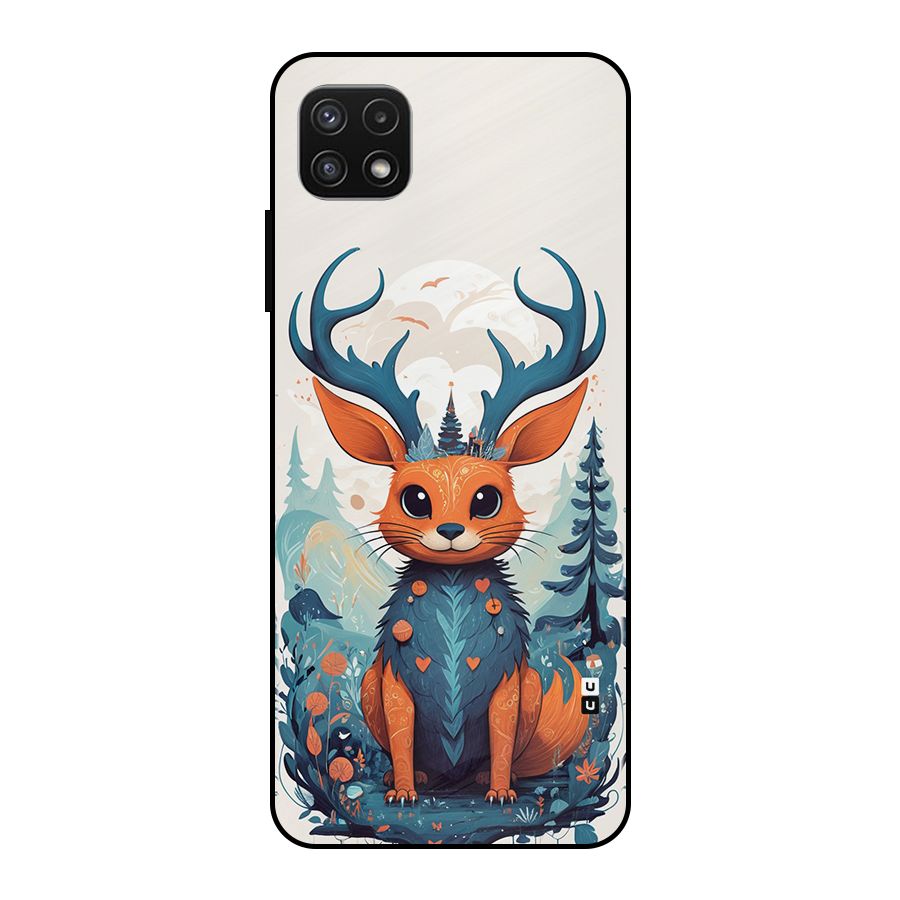 Magestic Animal Metal Back Case for Galaxy A22 5G