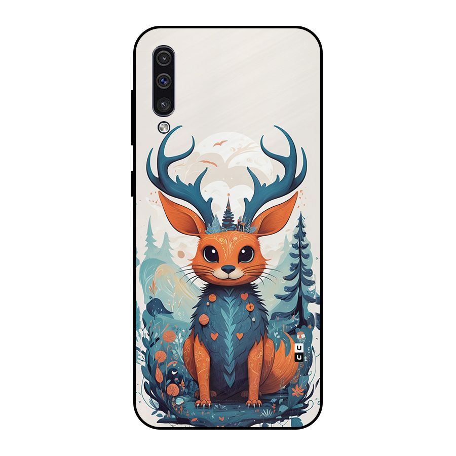 Magestic Animal Metal Back Case for Galaxy A50