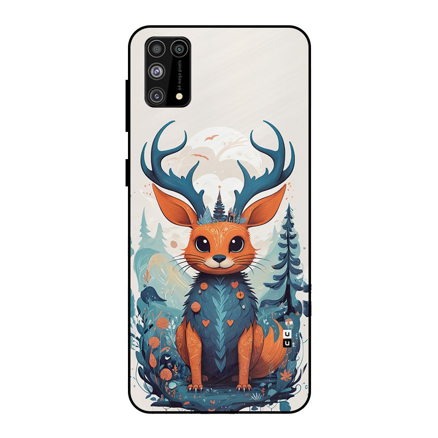 Magestic Animal Metal Back Case for Galaxy F41