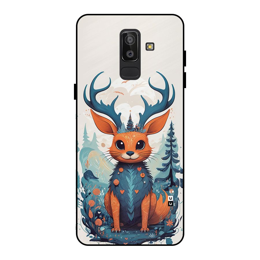 Magestic Animal Metal Back Case for Galaxy J8