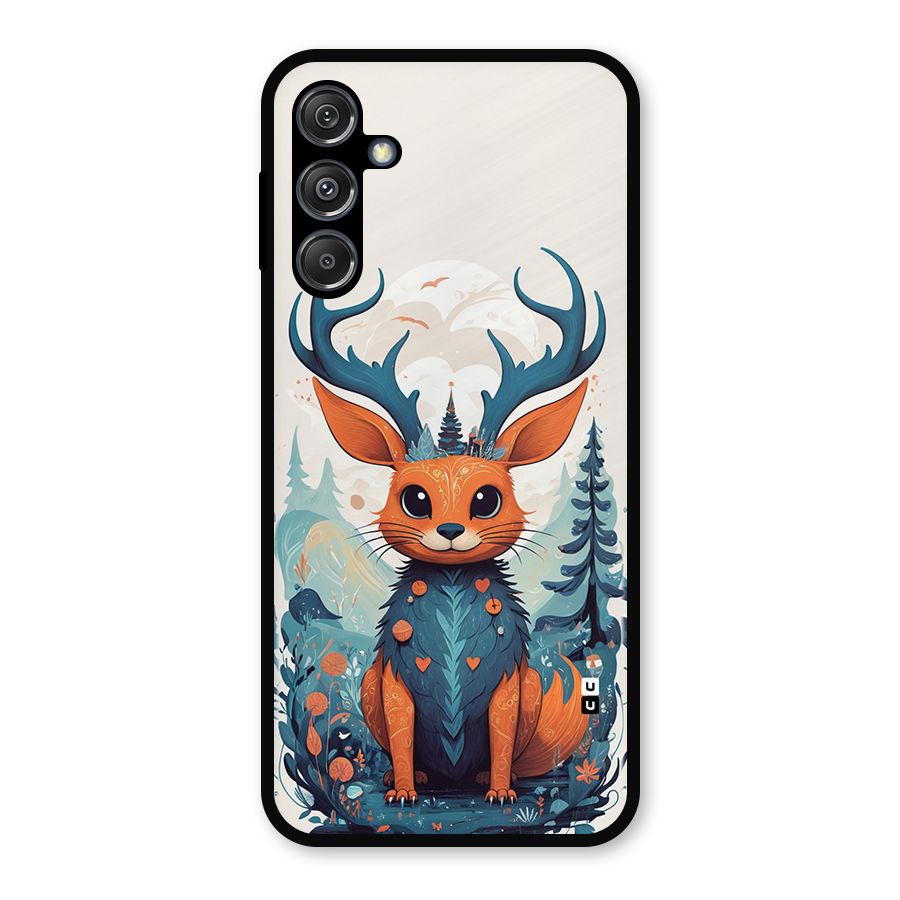 Magestic Animal Metal Back Case for Galaxy M34 5G