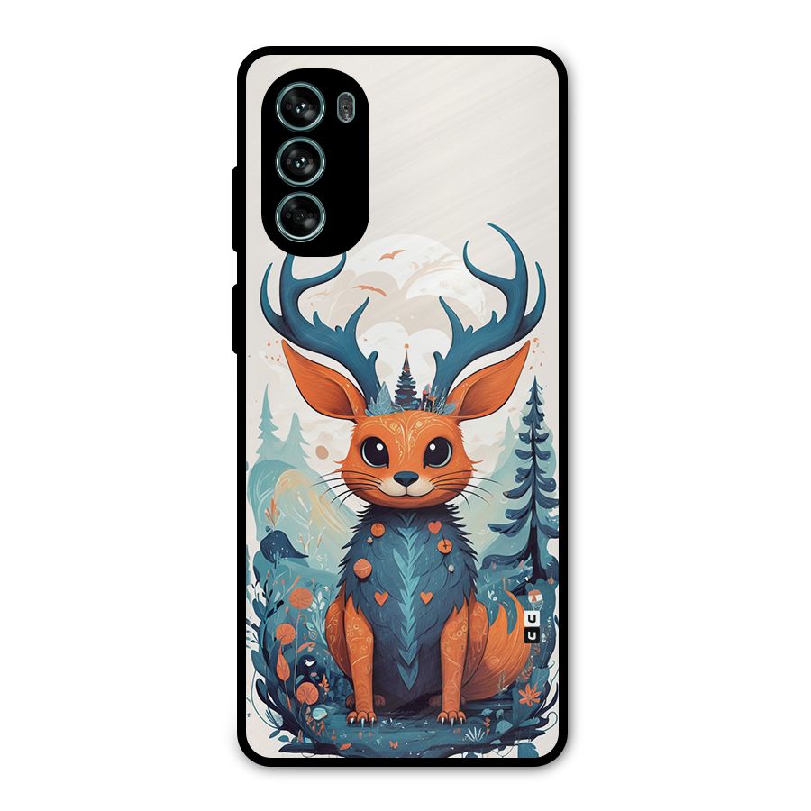 Magestic Animal Metal Back Case for Moto G62