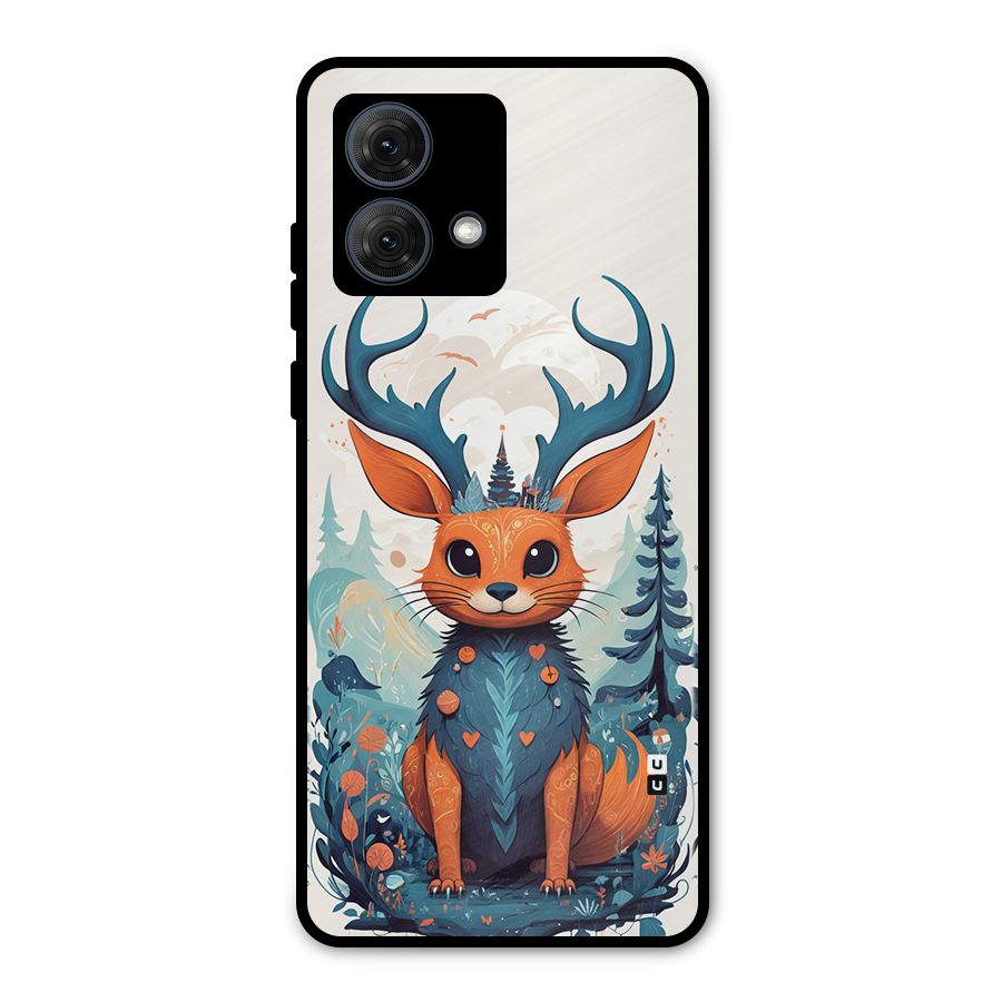 Magestic Animal Metal Back Case for Moto G84