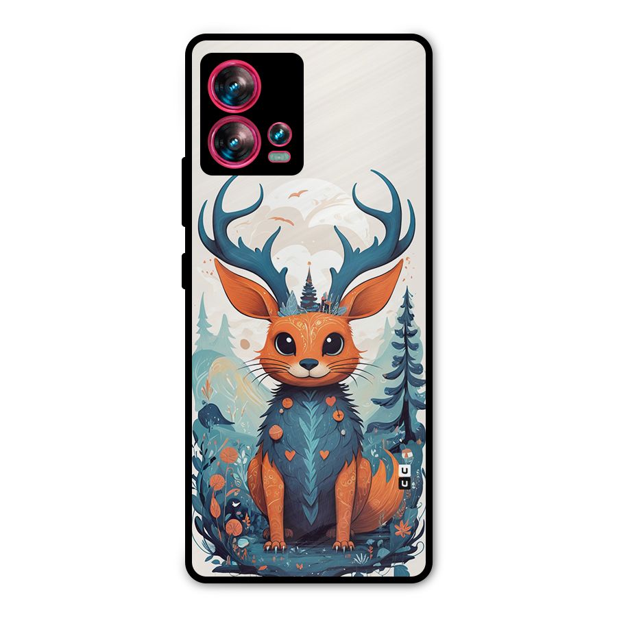 Magestic Animal Metal Back Case for Motorola Edge 30 Fusion
