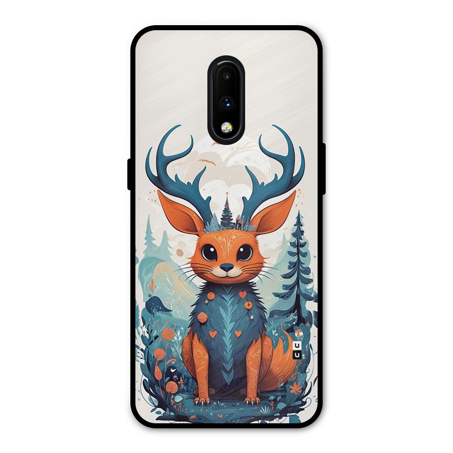 Magestic Animal Metal Back Case for OnePlus 7