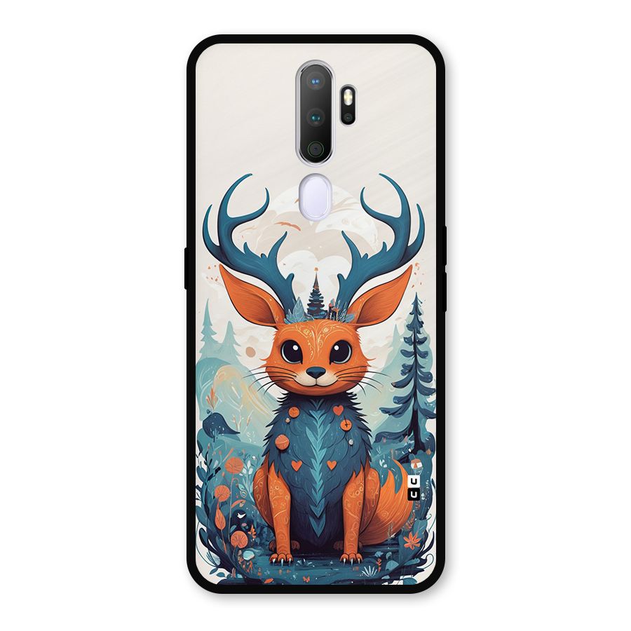 Magestic Animal Metal Back Case for Oppo A5 (2020)