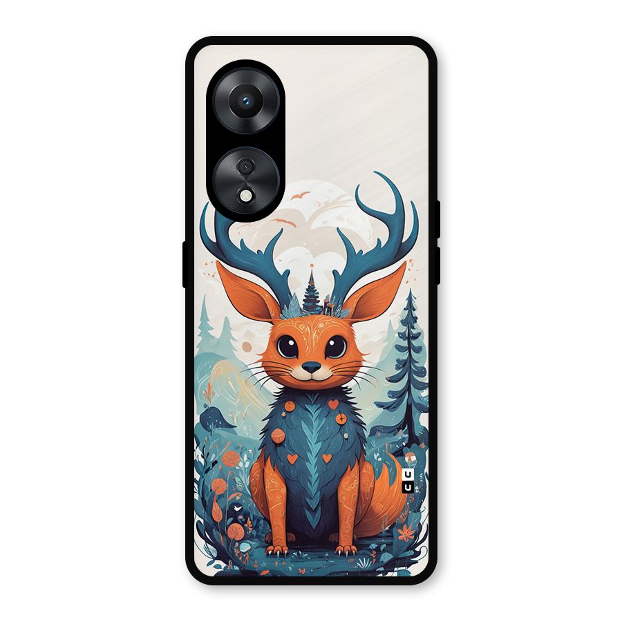 Magestic Animal Metal Back Case for Oppo A78