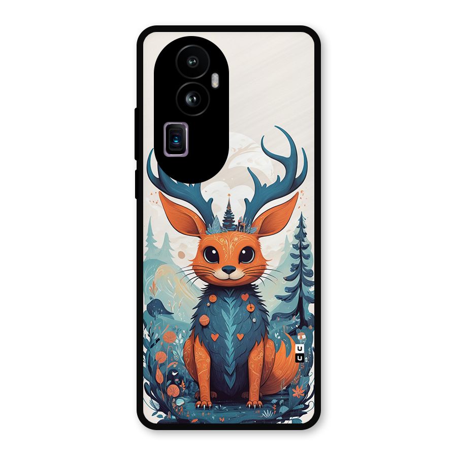Magestic Animal Metal Back Case for Oppo Reno10 Pro Plus