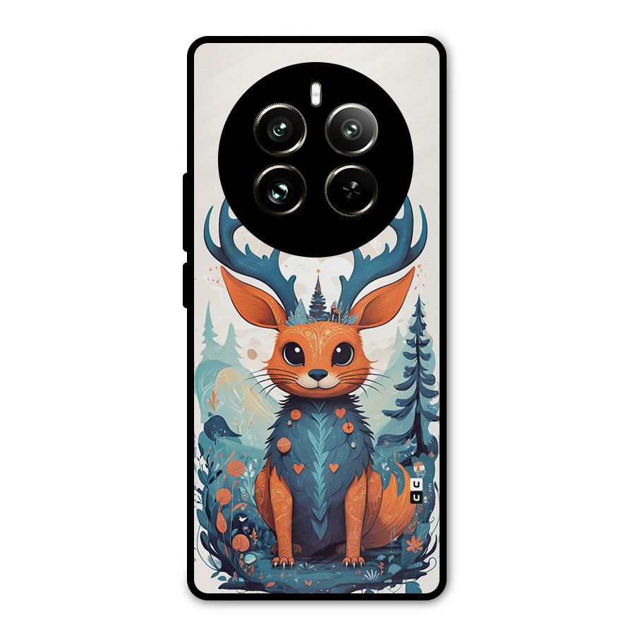 Magestic Animal Metal Back Case for Realme 12 Pro