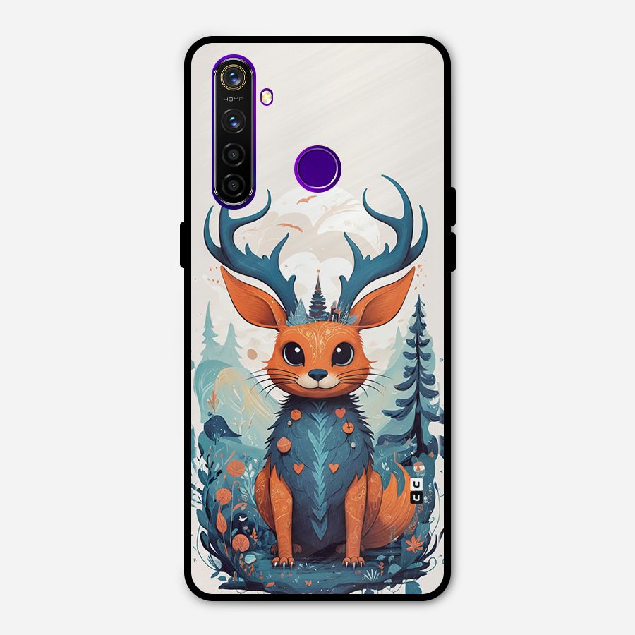 Magestic Animal Metal Back Case for Realme 5 Pro
