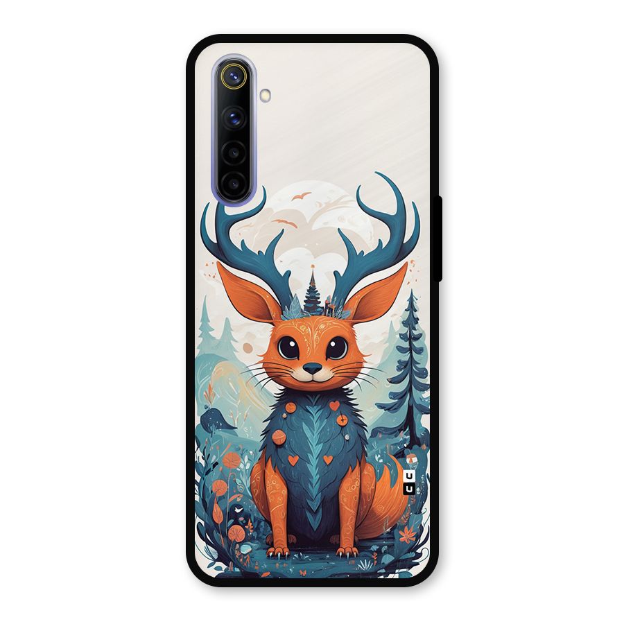 Magestic Animal Metal Back Case for Realme 6i