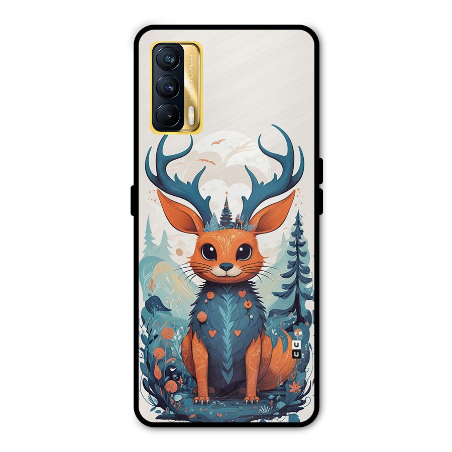 Magestic Animal Metal Back Case for Realme X7
