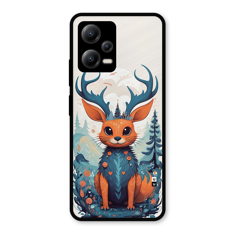 Magestic Animal Metal Back Case for Redmi Note 12 5G