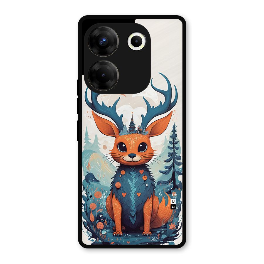Magestic Animal Metal Back Case for Tecno Camon 20