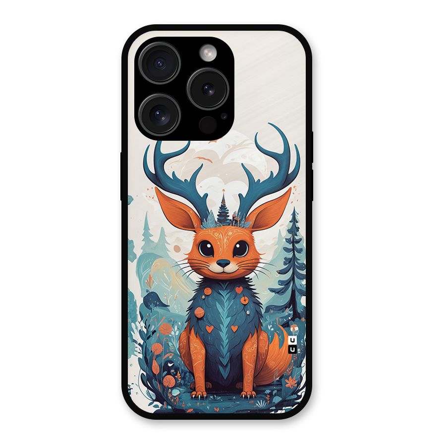 Magestic Animal Metal Back Case for iPhone 15 Pro