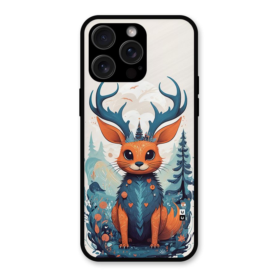 Magestic Animal Metal Back Case for iPhone 15 Pro Max