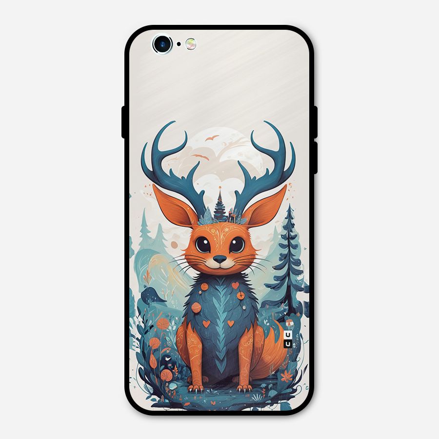Magestic Animal Metal Back Case for iPhone 6 6s